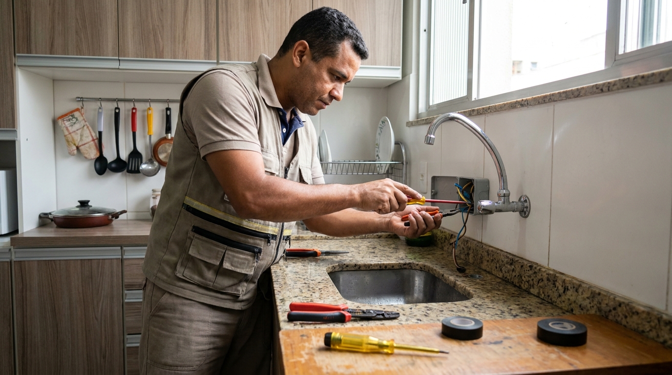 Instalação em Cozinha ou Área Gourmet em Curitiba‑PR