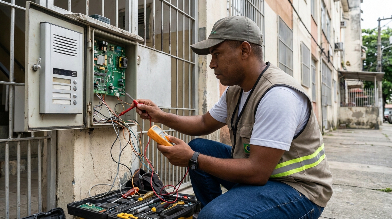 Reparo de Placa e Campainha no Jardim das Américas, Curitiba‑PR