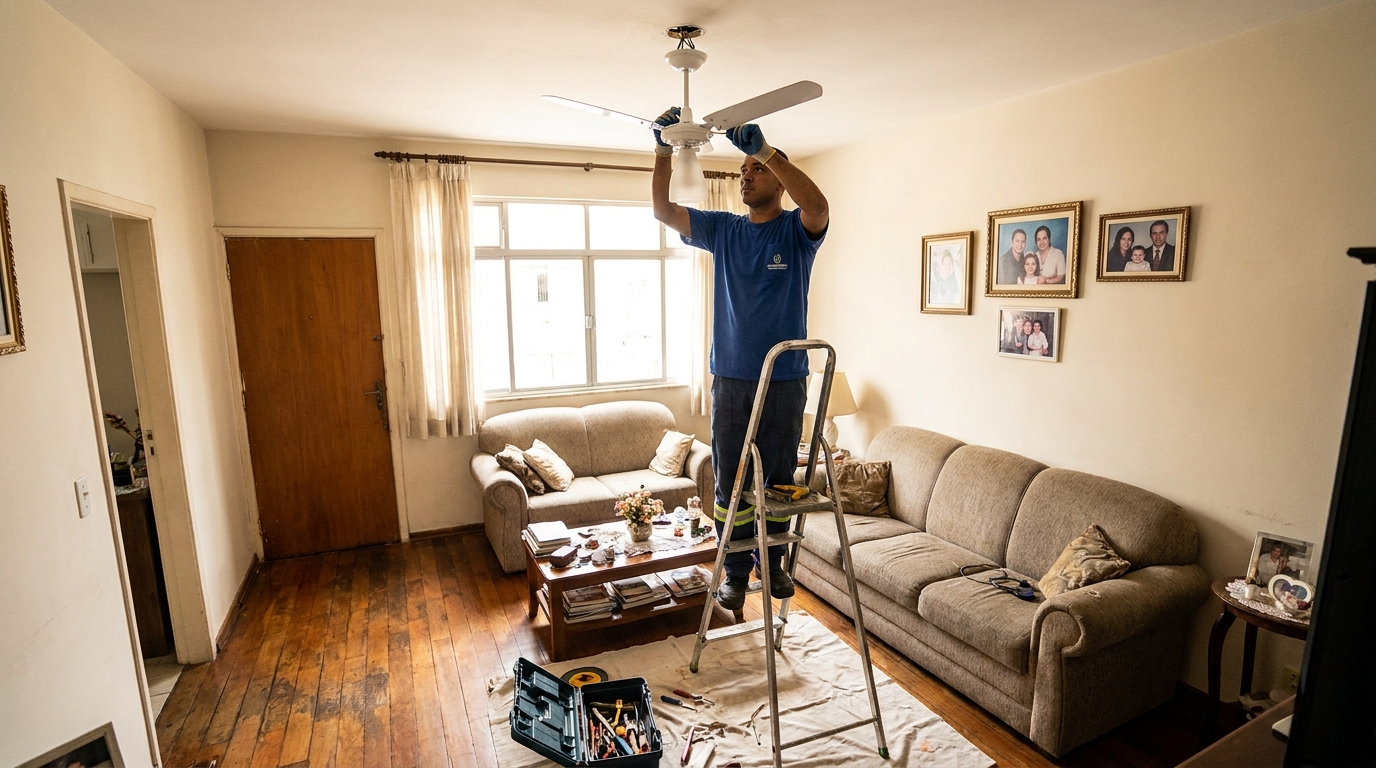 Substituição de Ventilador no Centro, Curitiba‑PR